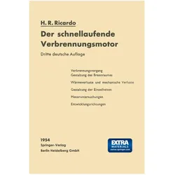 Der schnellaufende Verbrennungsmotor, Fachbücher von Harry R. Ricardo