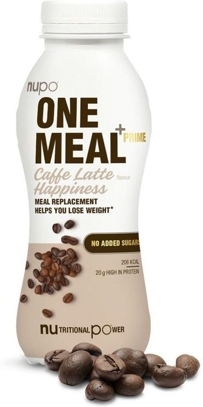 Nupo - One Meal +Prime Shake Caffe Latte Happiness 12 x 330 ml