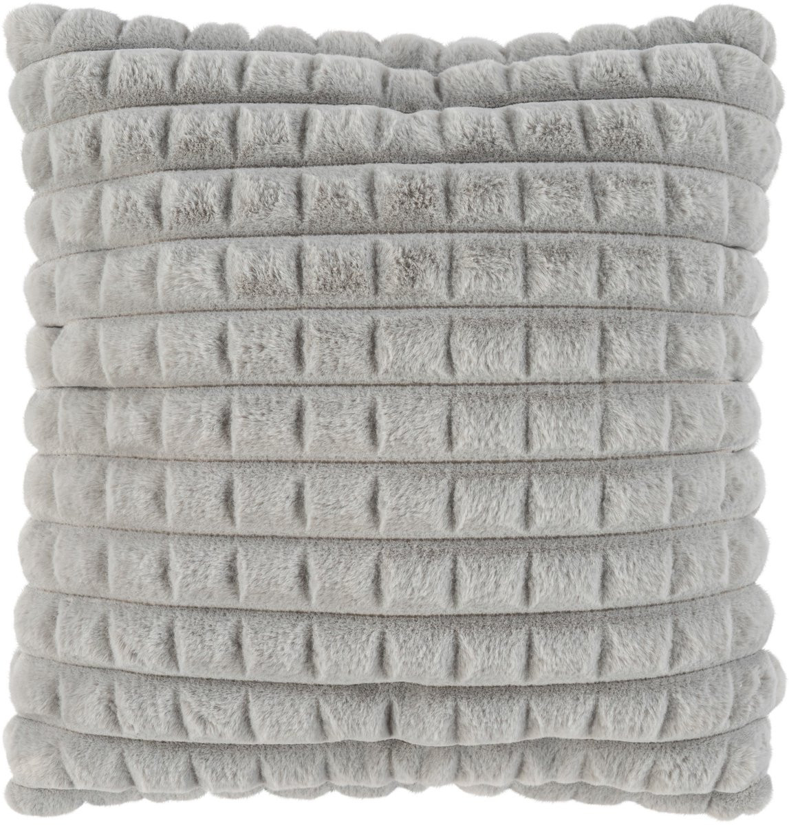 Padiro sierkussen met reliëfstructuur - Zilver - 45 x 45 cm - Polyester