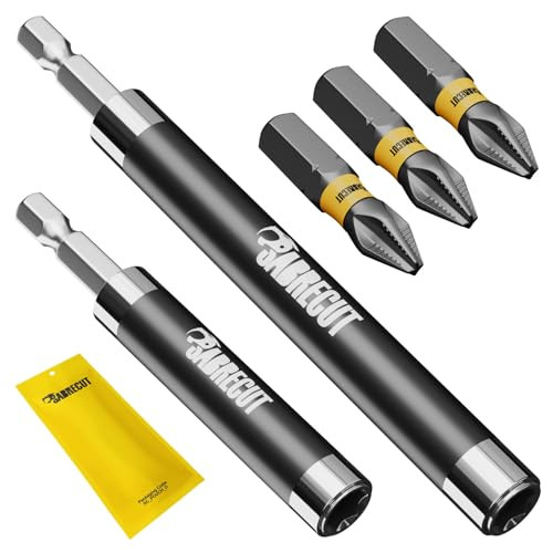 SabreCut 5-delige Magnetische Schroefgeleider en Bitset met PH2 Bits (80mm, 120mm, 25mm)