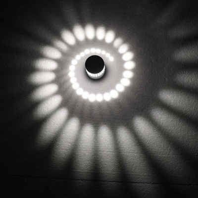 HomeDecorAndMore LLC Spiral Lighting Effect LED Wall Lamp White