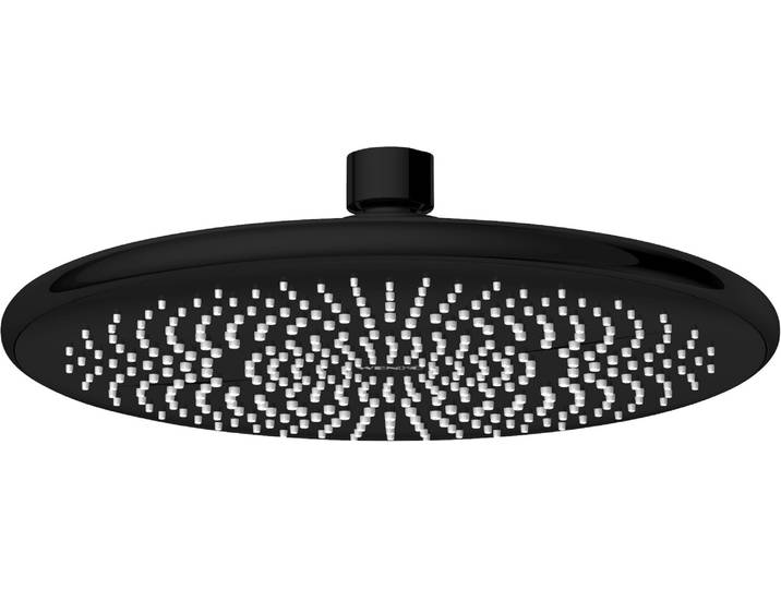 Regenduschkopf WENKO Watersaving , schwarz, B:22,5cm T:22,5cm, Duschköpfe, Regenduschkopf, Ø 22,5 cm
