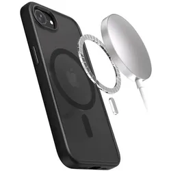 Crong Hybrid Frost MAG (Apple iPhone 16e, Apple iPhone 17e), Smartphone Hülle, Schwarz