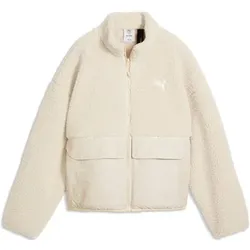 PUMA Damen Freizeit / Mode Sommer GJ Jacken / Anoraks Jacken/Anoraks lg.Arm Da ReFibre Sherpa Jacket W, Größe XL in Weiß Weiß