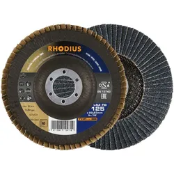 Rhodius, Schleifmittel, TOPline LSZ FB Fächerschleifscheibe 180 x 22,23 mm K80 (80)