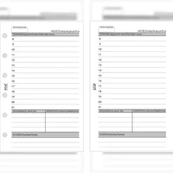 Bind Notizeinlage A7 Mini Heute 50 Blatt