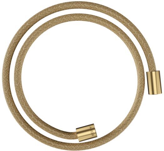 Hansgrohe Textilbrauseschlauch 28228250 1250 mm, Mutter beidseitig zylindrisch, brushed gold optic