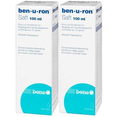 Ben-U-Ron Saft x2 2x100 ml Sirup