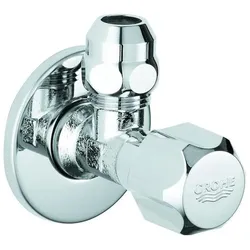 Grohe, Zubehör Sanitärinstallation, Eckventil 1/2" Ab 3/8 m Schubros aus Metall chr