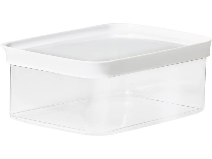 Vorratsdose EMSA Optima , transparent, B:16cm H:9,1cm L:22,5cm, Kunststoff, Lebensmittelaufbewahrungsbehälter, Vorratsdose, rechteckig, hygienisch, platzeffizient