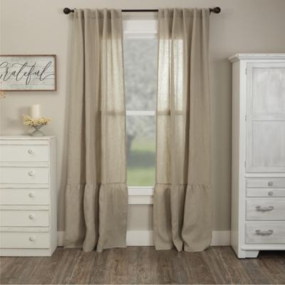 VHC Brands Provincial Linen Natural Panel Set of 2