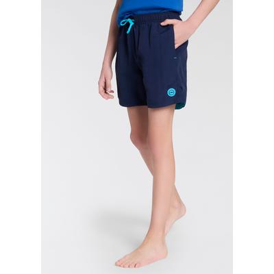 Badeshorts CMP "U Badeshorts", Kinder, Gr. 164 (158), N-Gr, blau (marinefarben), Microfaser, Polyester, unifarben, Badehosen Badeshorts, für Kinder und Jugendliche, mit zwei großen Seitentaschen