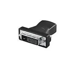 LogiLink HDMI to DVI Adapter HDMI 19-pin female DVI-D (24+1) male Schwarz