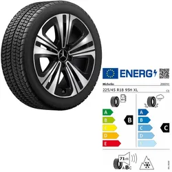 225/45 R18 95H XL Mercedes-Benz CLA 178 Winterkomplettrad Michelin rechts Q44014
