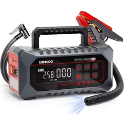 Gooloo, Starthilfe, A7 Jump-Starter/Luft-Kompressor (6000 A)