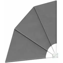 vidaXL Balkon Sichtschutz 210 x 210 cm Polyester Hellgrau