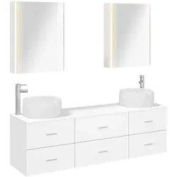 vidaXL, Spiegelschrank, Badezimmer Set
