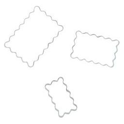 Patisse Set Edelstahl-Rechteck-Ausstechformen 3-teilig (02037-135148.1000)