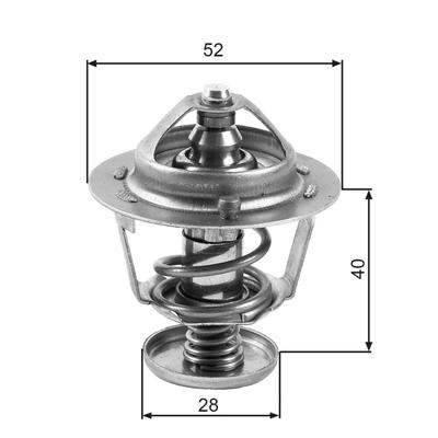 GATES Thermostat, Kühlmittel TH24782G1 für Ford ASIA & OCEANIA MAZDA Suzuki