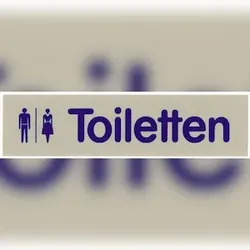 Contacto Wortschild TOILETTEN