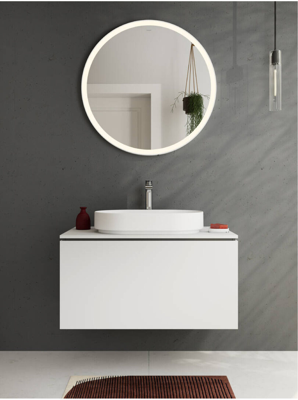 Hansgrohe Konsole Xilesa E AS mit., o. Hahnl., 980x550mm, m.-we (54276700)