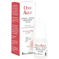 Otoakut 50 mg/g + 10 mg/g Ohrentropfen L 10 g