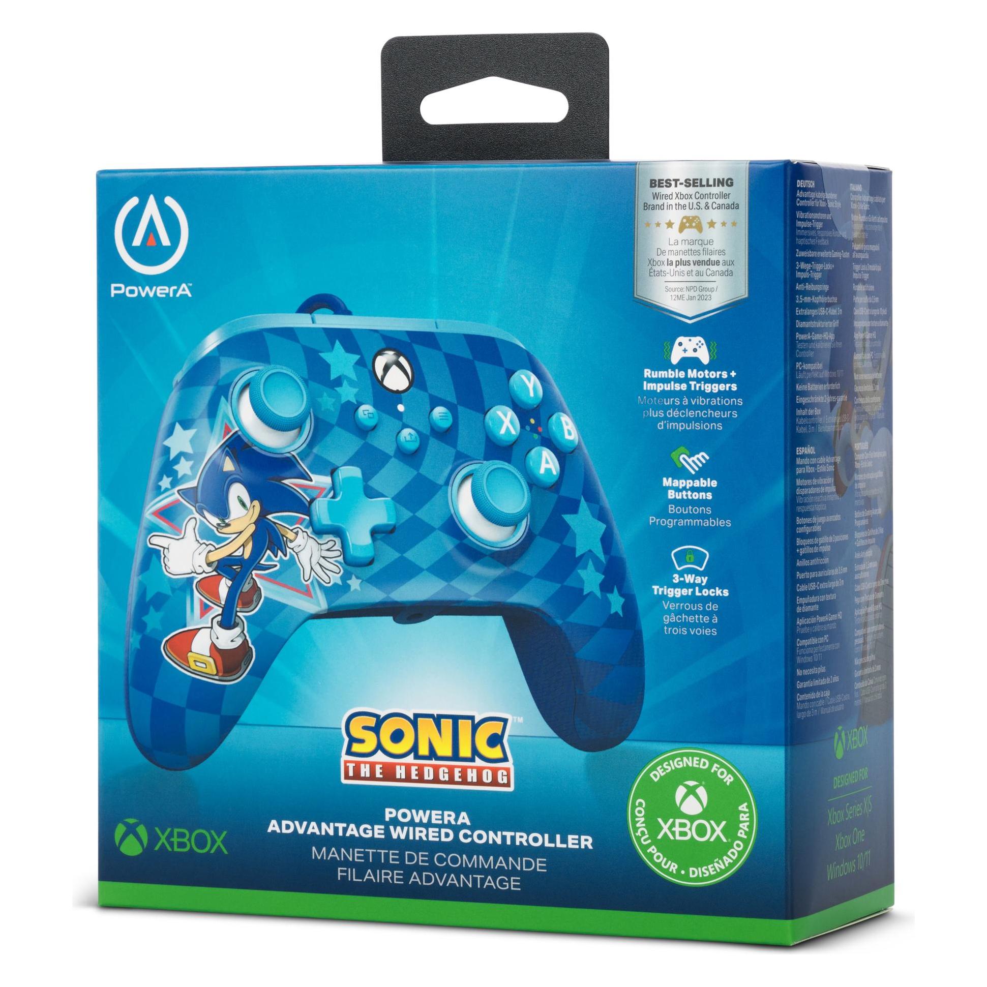 PowerA XB Controller Advantage wired Sonic (Windows, Xbox Series S, Xbox Series X) (XBGP0229-01)