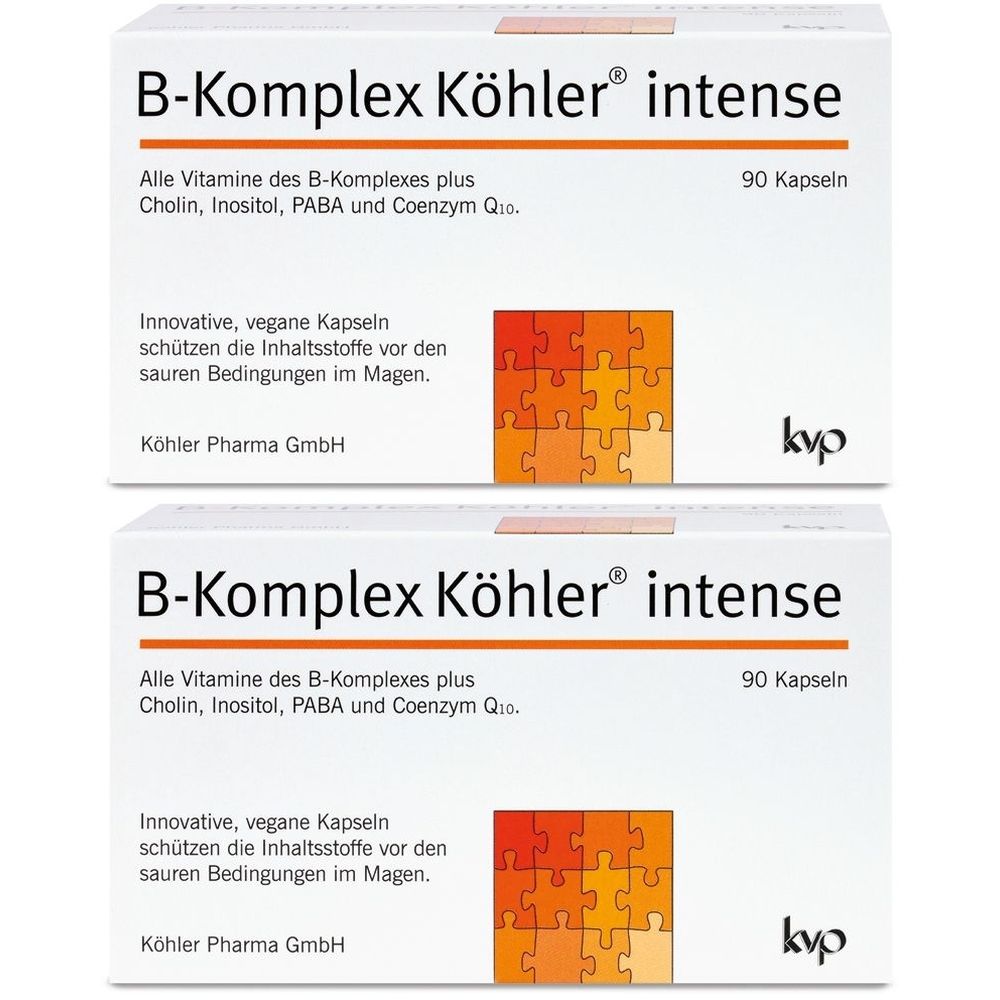 B-Komplex Köhler intense Kapseln 2x 2x90 St