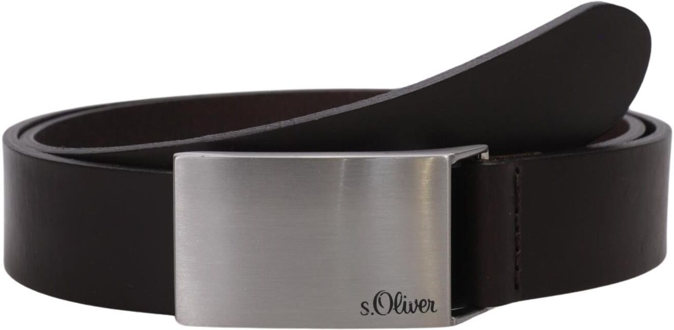 S. Oliver Herren Gürtel, Braun, Gr. 85, Leder - Second Hand