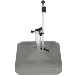 LiRo Mini plus 45/ 60kg Rollensockel (quadratisch) - graphit