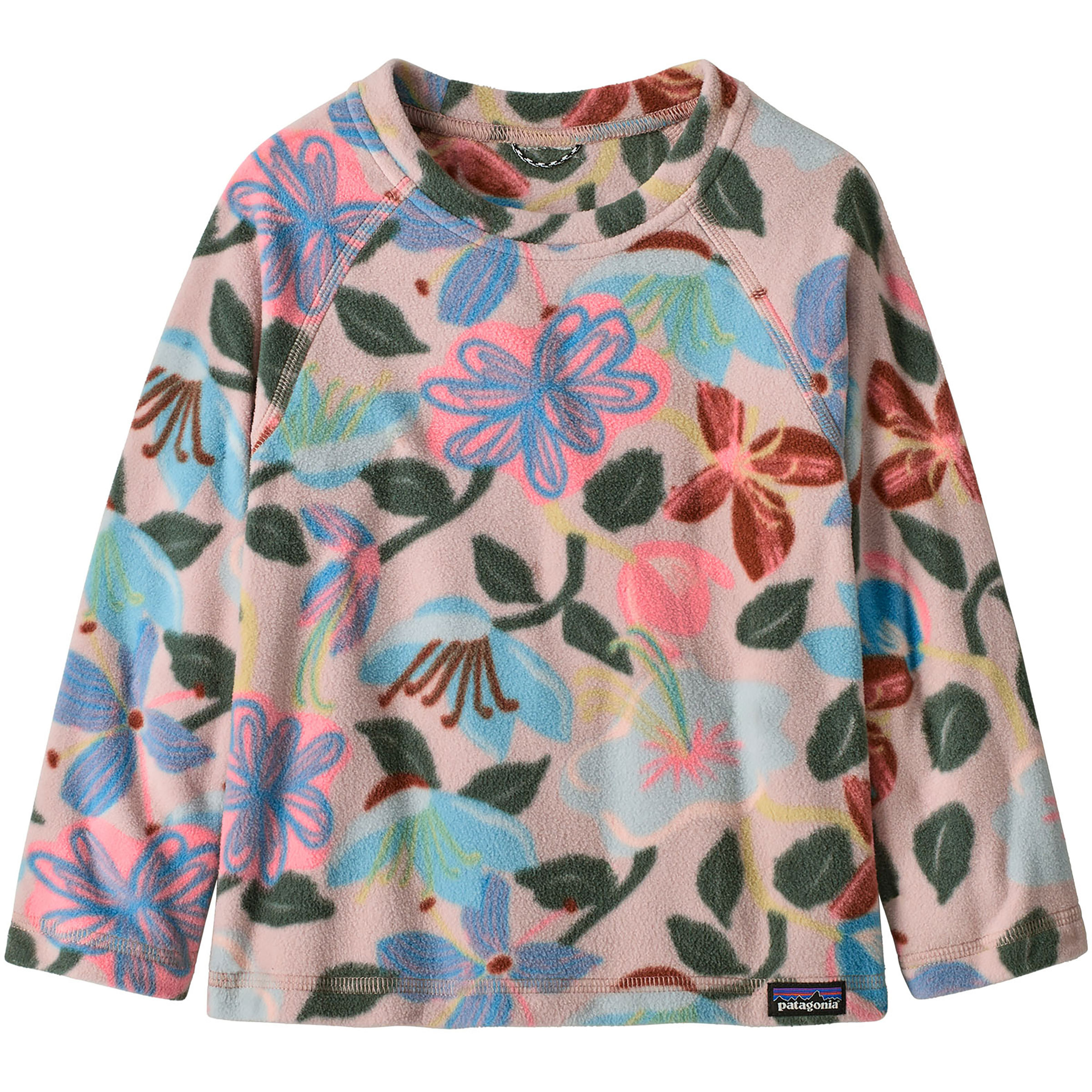 Patagonia Baby Micro D Kinder Pullover rosa Größe 97 Lifestyle Atmungsaktiv