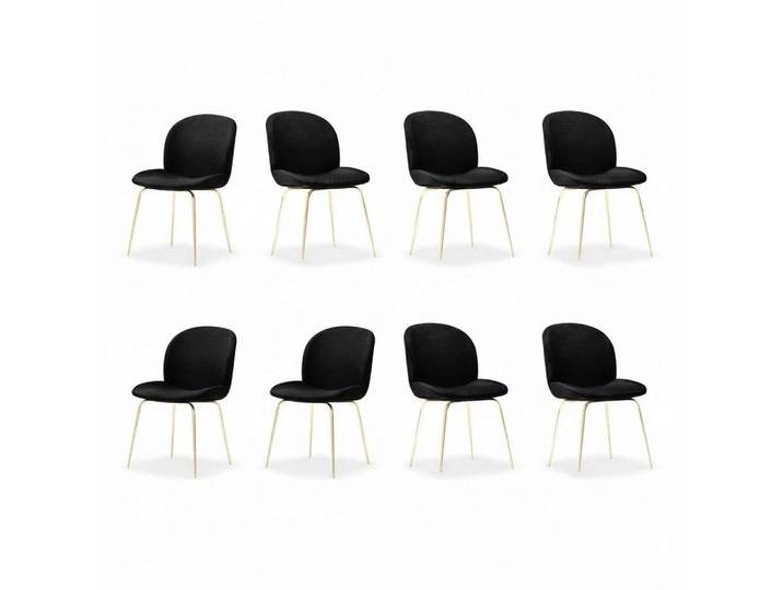 Xlmoebel Polsterstuhl Moderne Textilpolsterstühle für Esszimmer und Gastronomie (8x Stühle, 8 St), Hergestellt in Europa