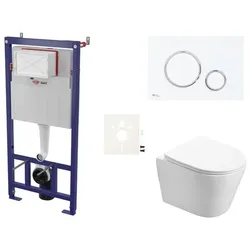 SAT Wand-WC Set für Vorwandmontage + SAT Infinitio WC SIKOSSIN76K