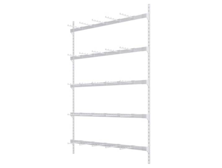 4- Oder 5-stufiges Wandmontiertes BH-Präsentationsregal Mit 20 Haken Organizer Für Dessous Spielzeug Halsketten Socken Präsentationsregal Für Boutiquen Einzelhandelsgeschäfte(White-a,150x150cm)
