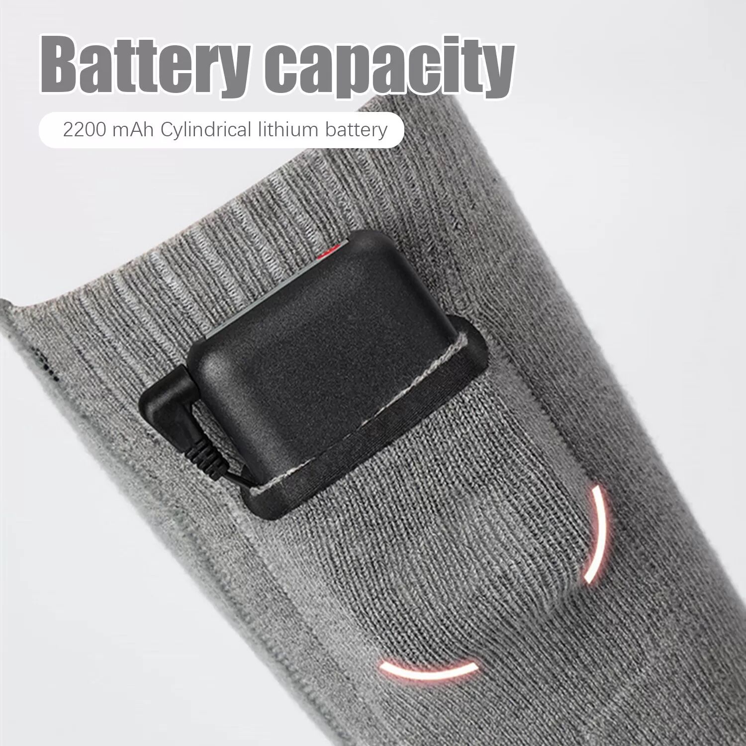 INF Chaussettes chauffantes à batterie 2200 mAh
