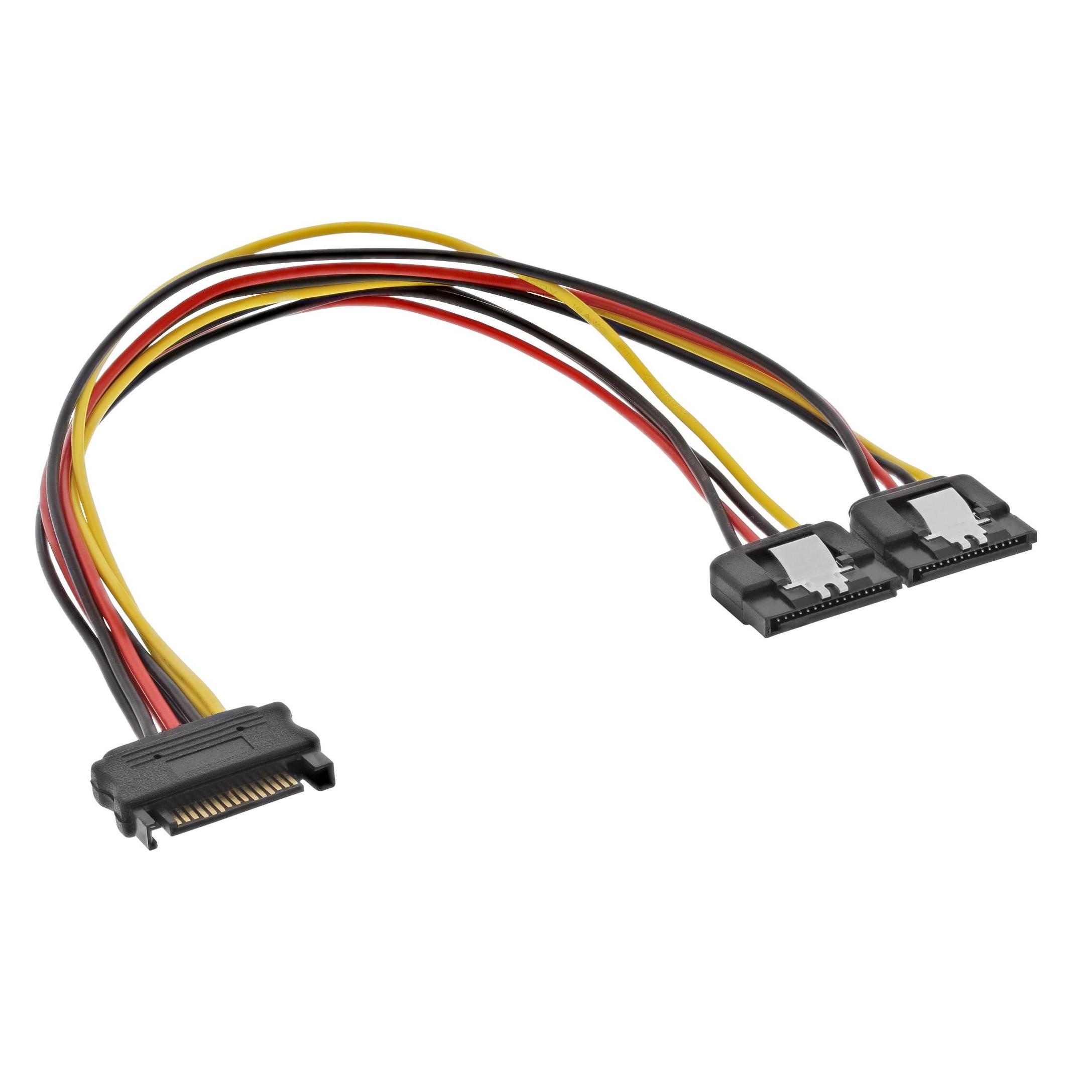 InLine SATA Strom-Y-Kabel (30 cm, SATA) (29683C)