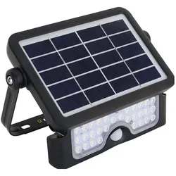 Tracon, Fassadenbeleuchtung, Solar LED Flutlicht mit Bewegungsmelder (500 lm, IP65)