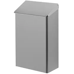 Dutch Bins Abfallbehälter Edelstahl 7 Liter mit Deckel für Wandmontage geeignet