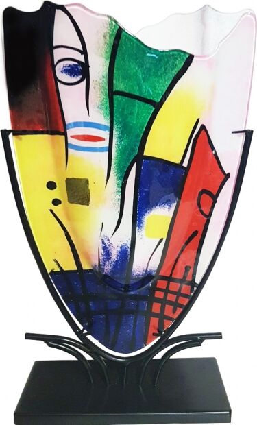 Glasvase Pablo & Smedestativ H 47,5cm - Benjamin