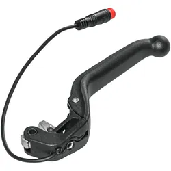 Bremshebel Schließer MT7e, 4-Finger Aluminium-Hebel mit Kugelkopf, schwa rz, HIGO-Schließer, NO, Kabellänge 150 mm (VE = 1 Stück)