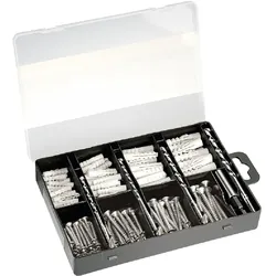 Bosch Accessoires Befestigungs-Set 173 teillig | Schrauben Dübel  Bohrer Bits