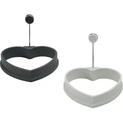 LURCH Eiformer Herz 2er Set - grau|anthrazit