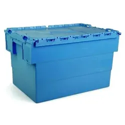 Nestbare Transportkiste INTEGRA, 600 x 400 x 350 mm
