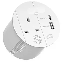 Bachmann LOOP IN CHARGE 1xUK 1xUSB 938.305