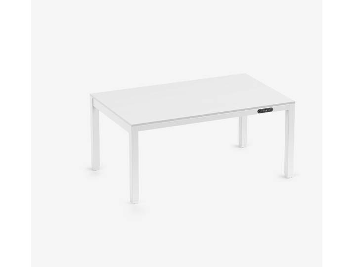 PRIMUS 4-Bein Schreibtisch Weiß Topweiß 1600 x 1000 x 25 mm