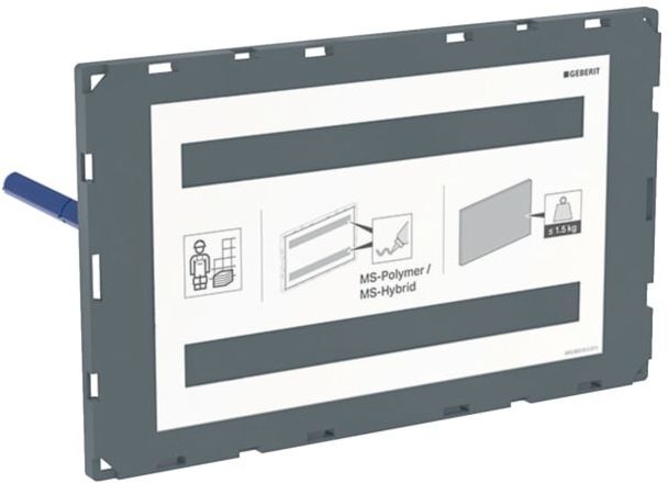 Geberit Sigma Abdeckplatte 115696001 flächenbündig, Abdeckung der Serviceöffnung
