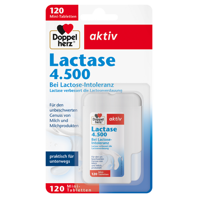 Queisser Pharma GmbH & Co. KG DOPPELHERZ Lactase 4.500 Tabletten 9.6 g 12894563
