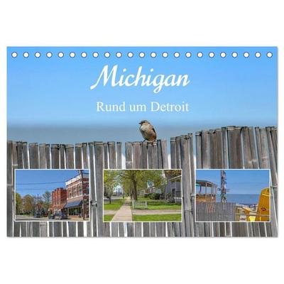 Michigan - Rund um Detroit (Tischkalender 2027 DIN A5 quer), CALVENDO Monatskalender