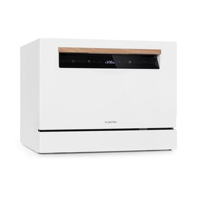 Klarstein Lagoona Geschirrspülmaschine 1380W 6,5L 6 Gedecke Touch Weiß