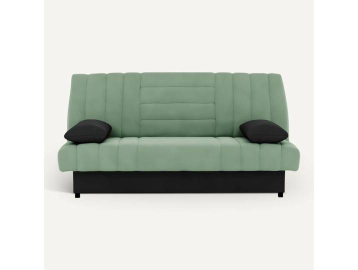 Banquette-lit clic-clac FELIPA tissu vert
